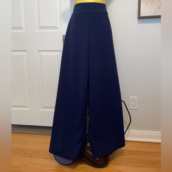 NWT, Wide leg pants, Palazzo pants,S,Royal Blue - Picture 4 of 6